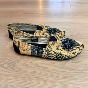 Warner Bros. Harry Potter Marauders Map Slip Ons Size Medium 8/9